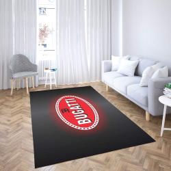 Bugatti Logo Area Rug Ellipse Living Room Carpet Rug Regtangle Carpet Floor Decor Home Decor