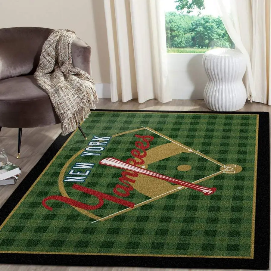 New Yorks Yankees Area Rug Living Room Rug