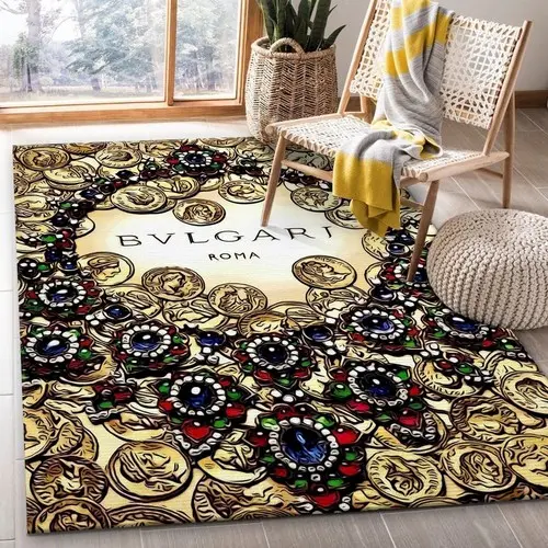 Bvlgari Rug Fashion Brand Rug Christmas Gift Us Decor Living Room Area Rug Home Decor