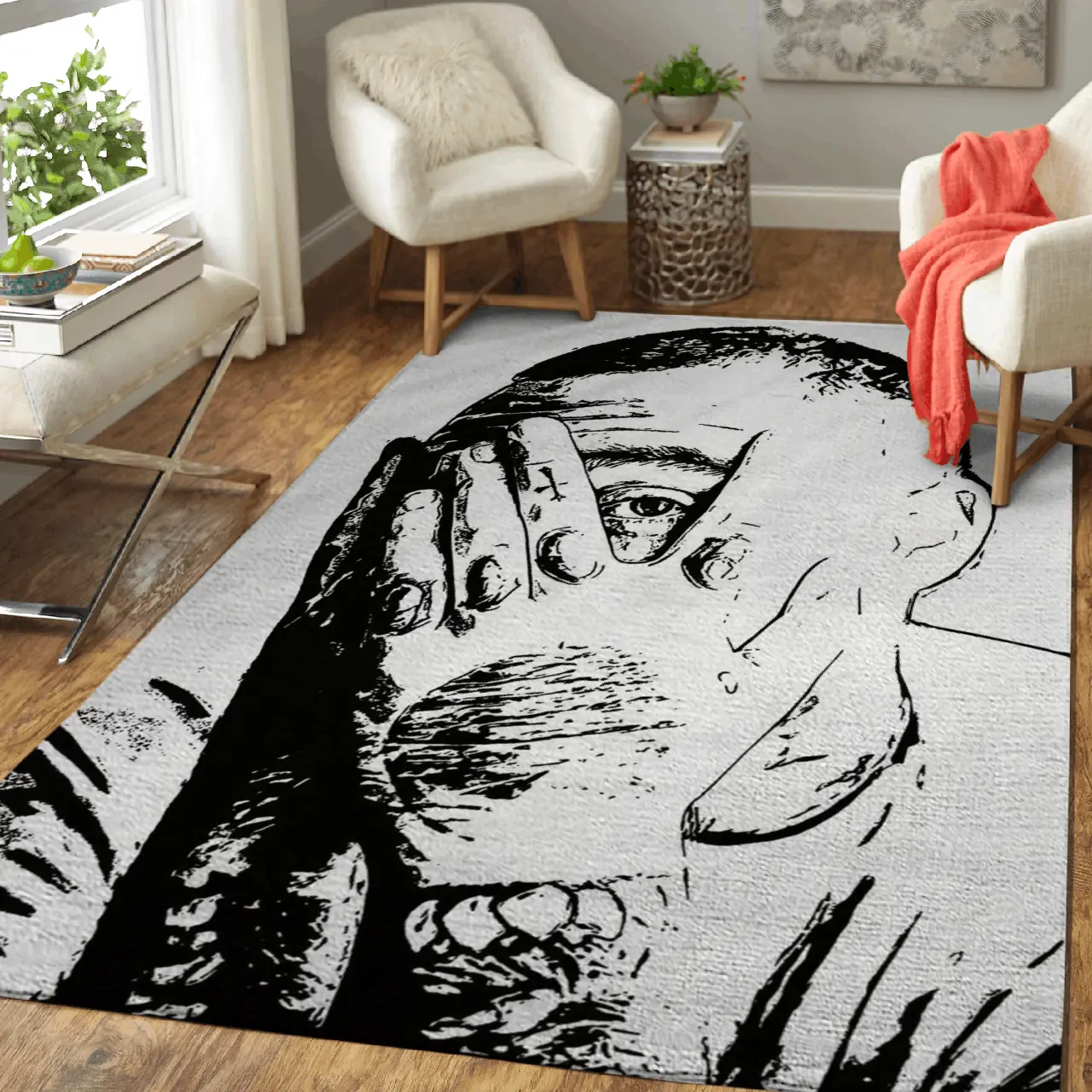Bw Iconic Mac Miller Bwg Music Art Art For Fans Area Rug Living Room Carpet Rug Regtangle Carpet Floor Decor Home Decor