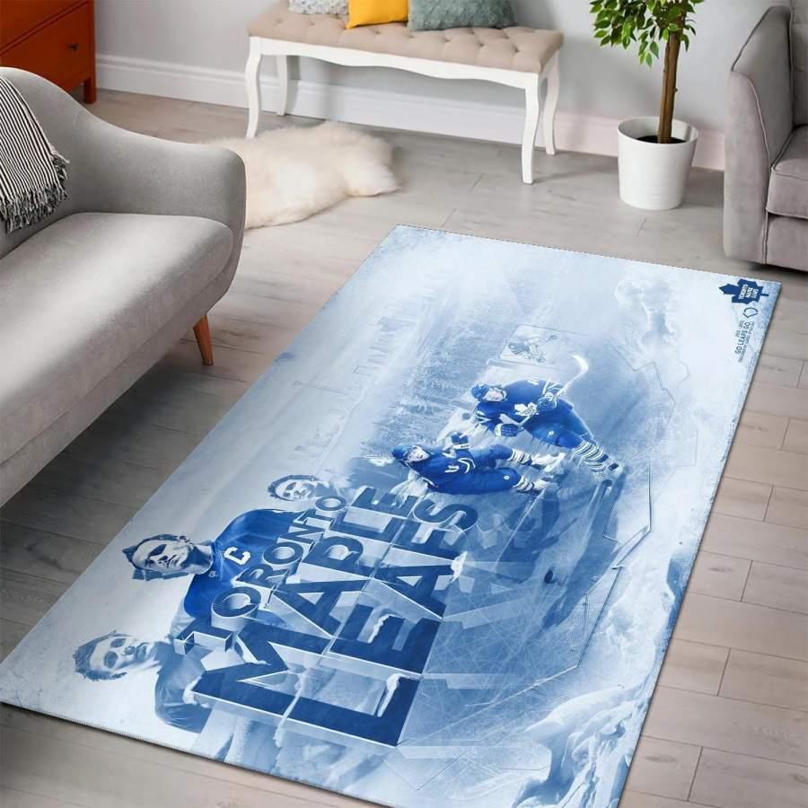 Toronto Maple Leafs Nhl Ice Hockey Team Logo Carpet Rug Living Room 20030467