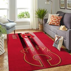 Calgary Flames Nhl Area Rugs Living Room Carpet Regtangle Carpet