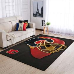 Calgary Flames Nhl Mask Style Nice Gift Home Decor Regtangle Carpet