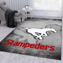 Calgary Stampeders Nfl 1 Area Rug Living Room And Bed Room Rug Rug Regtangle Carpet Floor Decor Home Decor