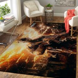 Call Of Duty Black Ops Area Rug Gaming Carpet Gamer Living Room Rugs Rug Regtangle Carpet Floor Decor Home Decor V4282