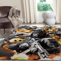 Call Of Duty Black Ops First Strike Area Rugs Living Room Carpet Fn160143 Rug Regtangle Carpet Floor Decor Home Decor