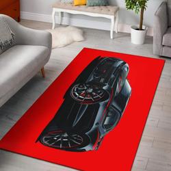 Camaro Ss Car Art Area Rug Living Room Rug Home Decor Carpets Red