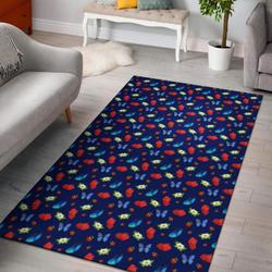 Camper Van Print Pattern Area Rug Living Room Rug Home Decor