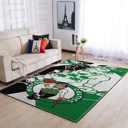 Boston Celtics Nba Team Logo Living Room Rug Regtangle Carpet The Us Decor