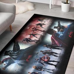 Captain America Civil War Marvel Superhero Rug Living Room Rug Home Decor