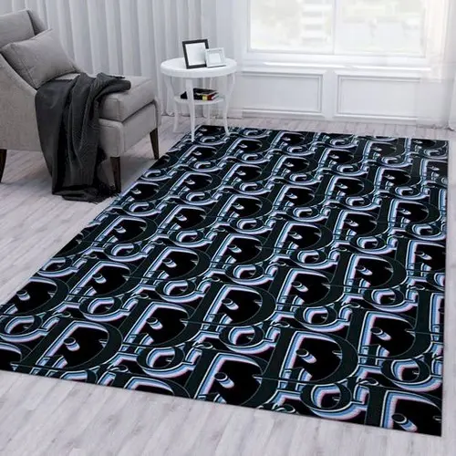 Dior Logo Rug Bedroom Living Room Area Rug Home Decor