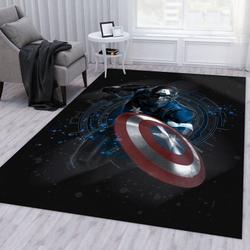 Captain America Marvel Superhero The Shield Area Rug Living Room