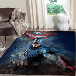 Captain America Shield Area Rugs Marvel Movies Living Room Carpet Regtangle
