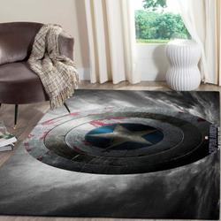 Captain America Shield Area Rugs Marvel Movies Living Room Rug