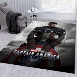 Captain America The First Avenger Movie Area Rug Living Room Area Rug Home Decor