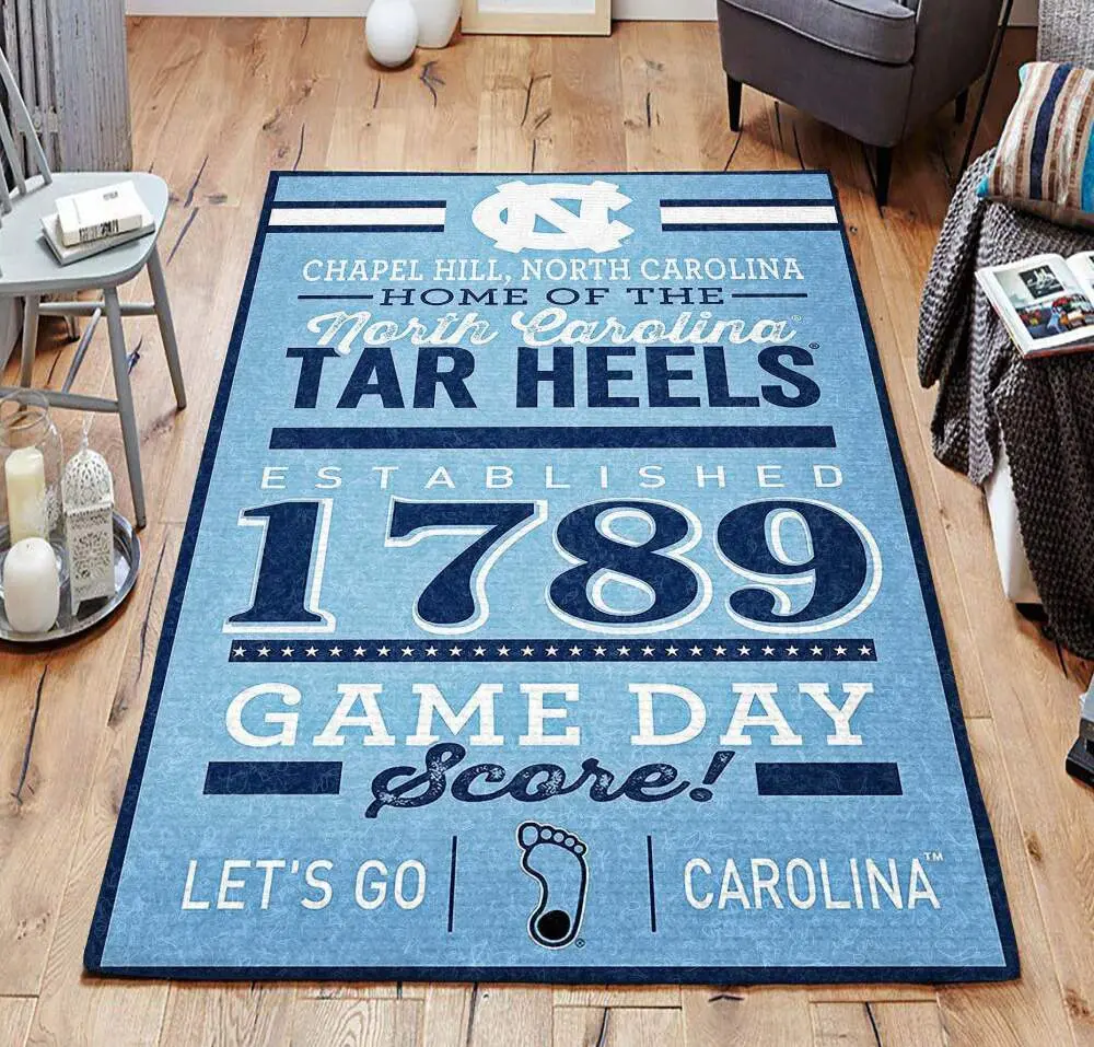 Tar Heels Rug Living Room Area Rug Home Decor