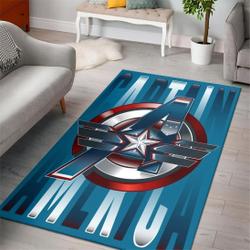 Captain American Marvel Superhero Movies Area Rugs Living Room Carpet Rug Regtangle Carpet Floor Decor Home Decor
