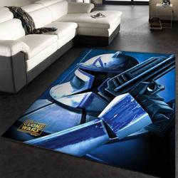 Captain Rex Star War 2 Area Rug Living Room And Bed Room Rug Rug Regtangle Carpet Floor Decor Home Decor