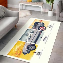 Car Movies Back To The Future Delorean Time Rug Living Room Rug Home Decor