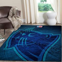 NFL Carolina Panthers Team Logo Living Room Area Rug Home Decor V3338