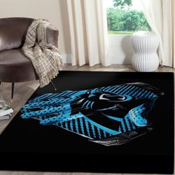 NFL Carolina Panthers Team Logo Living Room Area Rug Home Decor V3340