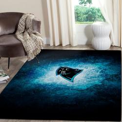 NFL Carolina Panthers Team Logo Living Room Area Rug Home Decor V3348
