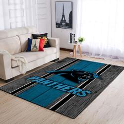 Carolina Panthers Nfl Area Rugs Wooden Style Living Room Carpet Home Rug