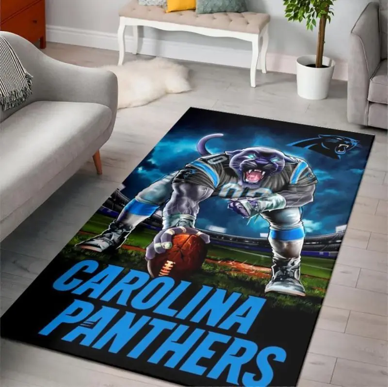 Carolina Panthers Nfl Football 24 Area Rug Living Room And Bed Room Rug