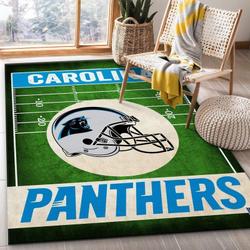 Carolina Panthers Nfl Football 25 Area Rug Living Room And Bed Room Rug