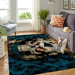 NFL Carolina Panthers Skull Style Living Room Area Rug Home Decor Living Room 33