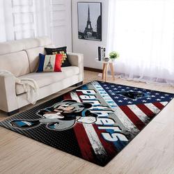 Carolina Panthers Nfl Area Rugs American Flag & Mickey Living Room Carpet