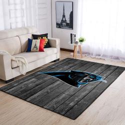 Carolina Panthers Nfl Area Rugs Wooden Style Living Room Carpet Home Rug