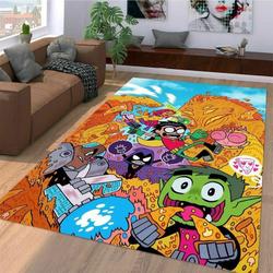 Cartoon Teen Titans Area Rug Living Room And Bed Room Rug Rug Regtangle Carpet Floor Decor Home Decor