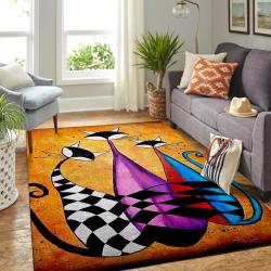 Cat Family Cat Lover Area Rug Ccf190827 Ofd Area Rug Living Room Carpet Rug Regtangle Carpet Floor Decor Home Decor