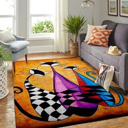 Cat Family Cat Lover Area Rug Living Room Rug Home Decor Ccf190827 Ofd