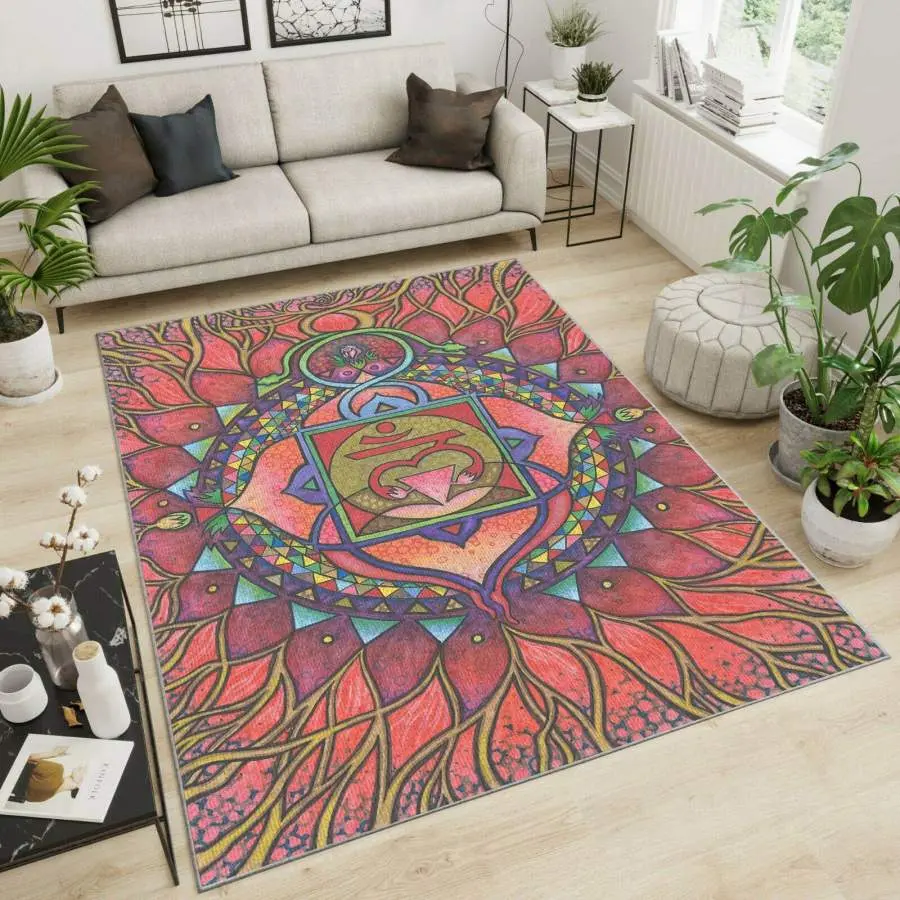 Chakra Area Rug Living Room Rug Home Decor Home Decor Bedroom Living Room Decor