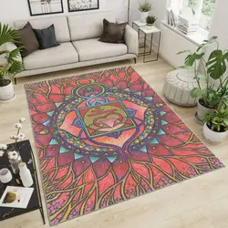 Chakra Area Rug Living Room Rug Home Decor Home Decor Bedroom Living Room Decor
