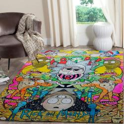 Chaos Colorful Rick & Morty Area Rug Movie Ofd 1910264 Area Rug Living Room Carpet Rug Regtangle Carpet Floor Decor Home Decor