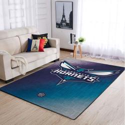Charlotte Hornets Nba Living Room Carpet Sports Rug Regtangle Carpet