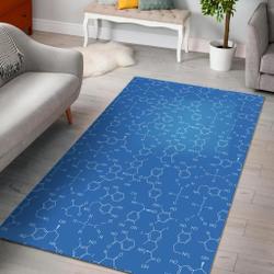 Chemistry Science Print Pattern Area Rug Living Room Rug Home Decor