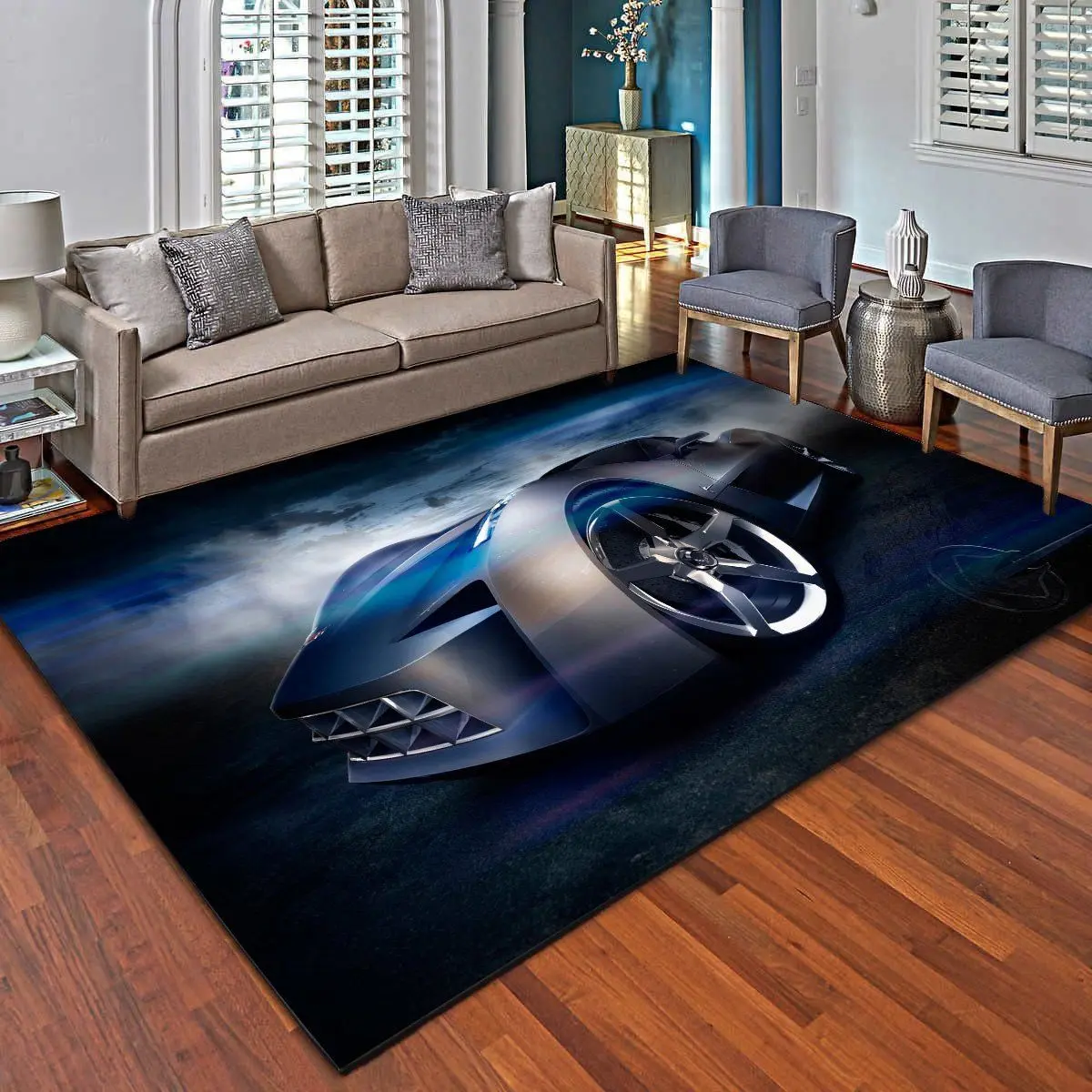 Cherrotlet Area Rugs Supercar Living Room Carpet Floor Mat Home Decor Rug Regtangle Carpet Floor Decor Home Decor