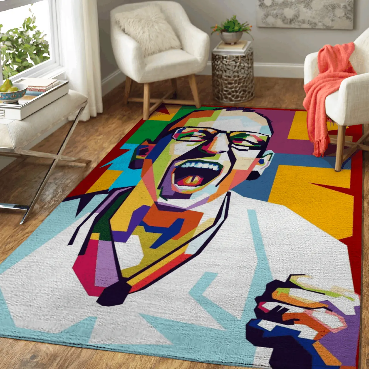 Chester Bennington Music Popart Art For Fans Area Rug Living Room Carpet Rug Regtangle Carpet Floor Decor Home Decor