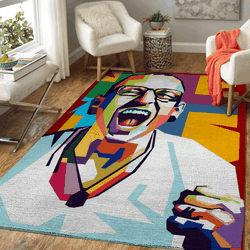 Chester Bennington Music Popart Art For Fans Area Rug Living Room Carpet Rug Regtangle Carpet Floor Decor Home Decor