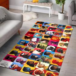 The Marvel Heroes Characters Home Decor Rectangle Area Rug Living Room Rug