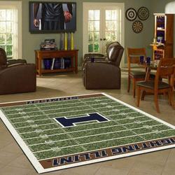Illinois Fighting Illini Home Decor NCAA Team Logo Carpet Rug Living Room 20030448