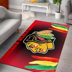 Chicago Blackhawks Area Rug Nhl Carpet Living Room Regtangle Carpet V5034