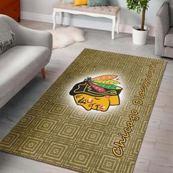 Chicago Blackhawks Area Rug Nhl Carpet Living Room Regtangle Carpet 04