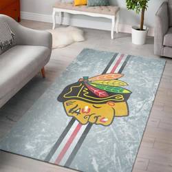 Chicago Blackhawks Area Rugs Nhl Hockey Living Room Carpet Team Logo 2002207