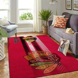 Chicago Blackhawks Area Rugs Nhl Hockey Living Room Carpet Team Logo 20030448