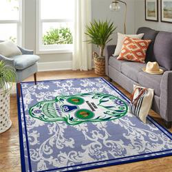 Chicago Blackhawks Nhl Area Rugs Skull Flower Style Living Room Regtangle Carpet
